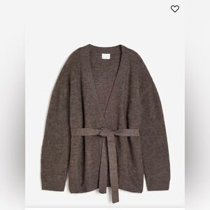 H&M cardigan with tie belt